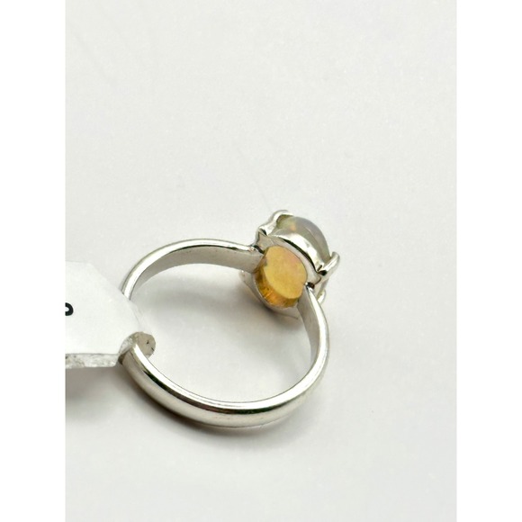 Ethiopian Opal Sterling Silver Handmade‎ Ring Size 8 - Picture 5 of 8
